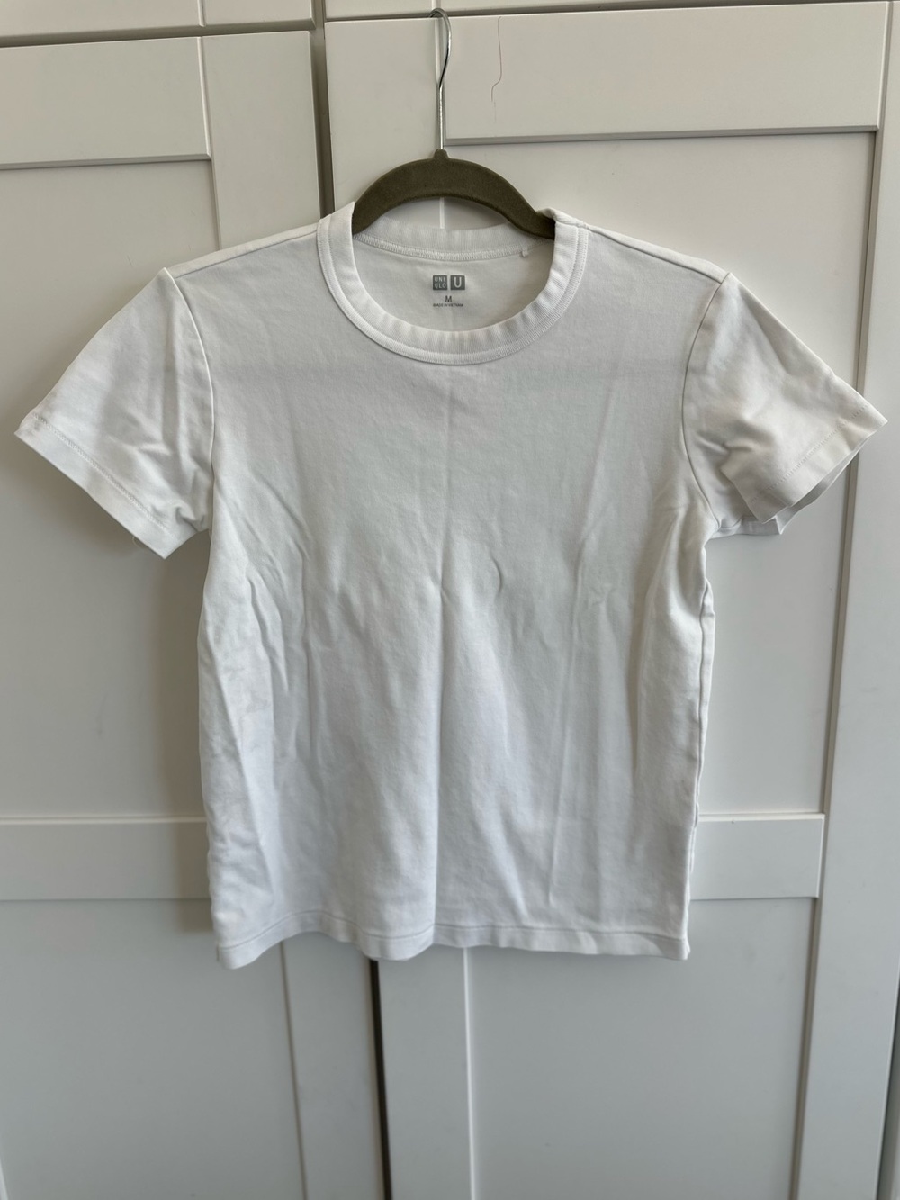 Uniqlo U White Soft Cotton Crew Neck T-Shirt Size M